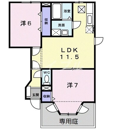 ブルグ中林の物件間取画像